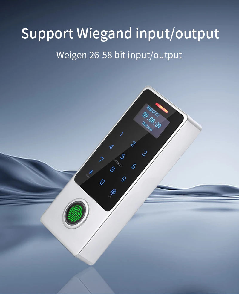WIFI Support Tuya App Fingerprint Access Controller Keypad Metal Waterproof RFID Card Standalone Door Access Control System