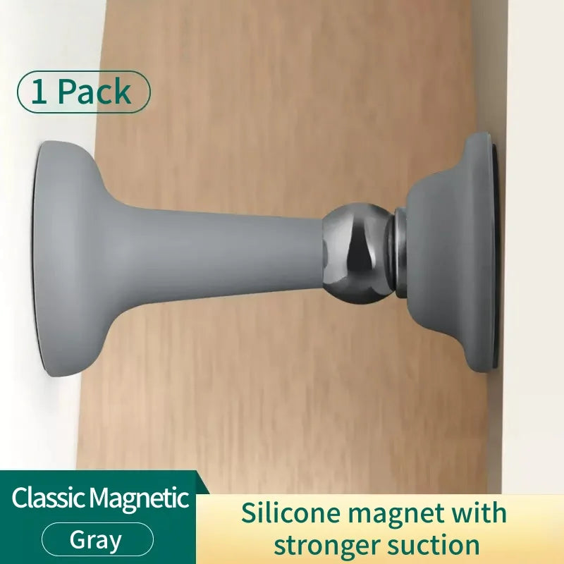 No-Drill Door Stopper for Room Door Wall Protection Anti-Collision Household Silicone Strong Suction Floor Stopper