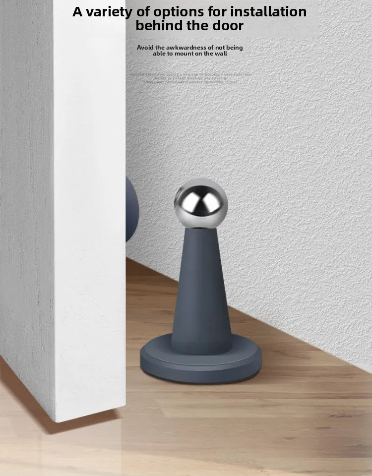 No-Drill Door Stopper for Room Door Wall Protection Anti-Collision Household Silicone Strong Suction Floor Stopper